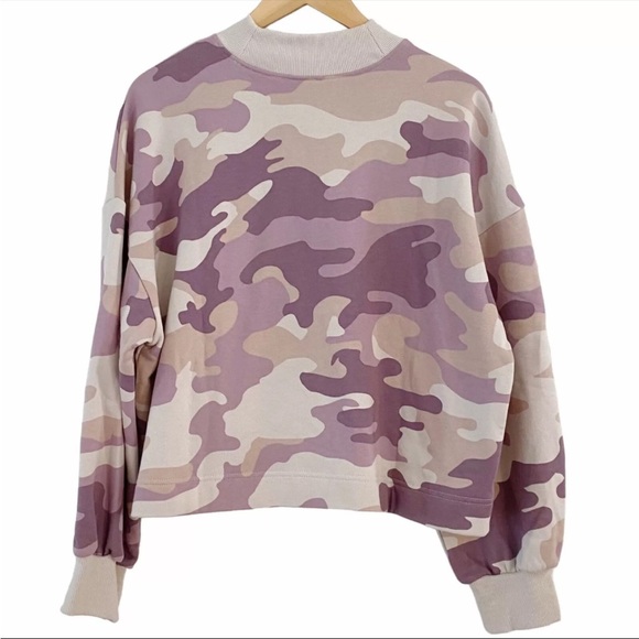New Balance Women's Camouflage Sweater - Pink and Beige small - Picture 10 of 11